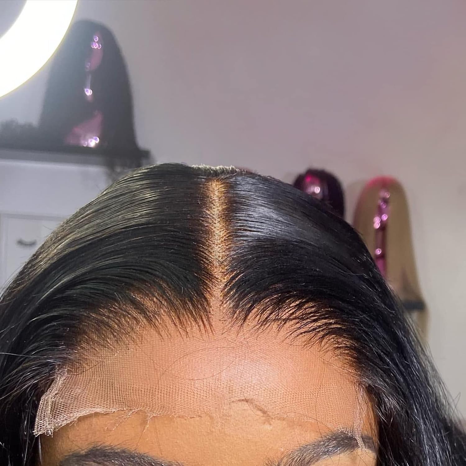 MEODI 6x6 HD Lace Hair Closure Straight, Real Ultra Thin 0.1mm Swiss HD Skinlike Lace,6x6 Virgin Human Hair Lace Closure Only With Bleached Knots, Bare Bling Lace Closures 14 Inch