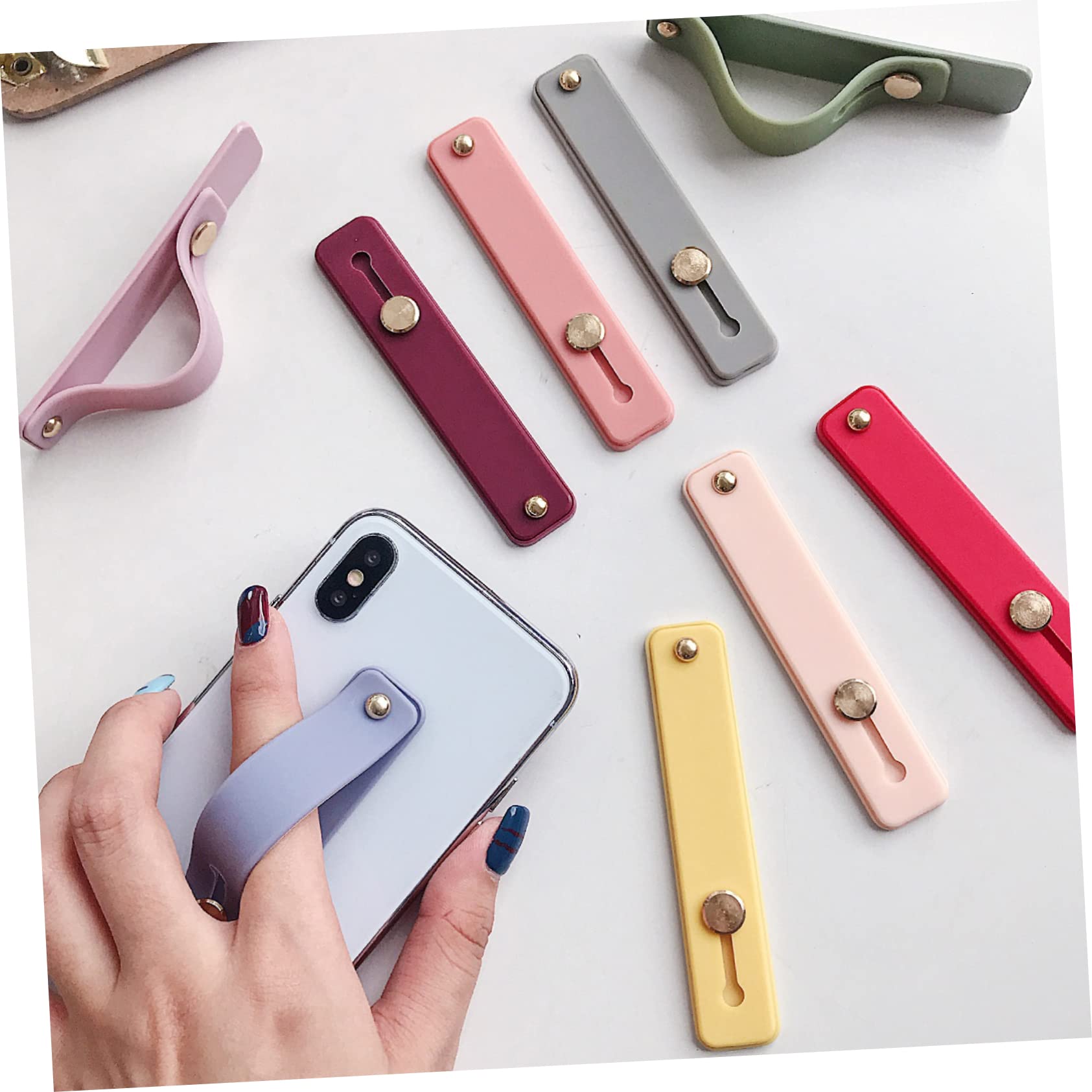 Hemobllo 3 Sätze Smartphone-teleskopgriff-handyhalter Für Gürtel Silikon-Handy-fingergriffe Smartphone-silikonhalter 8 Stück * 3