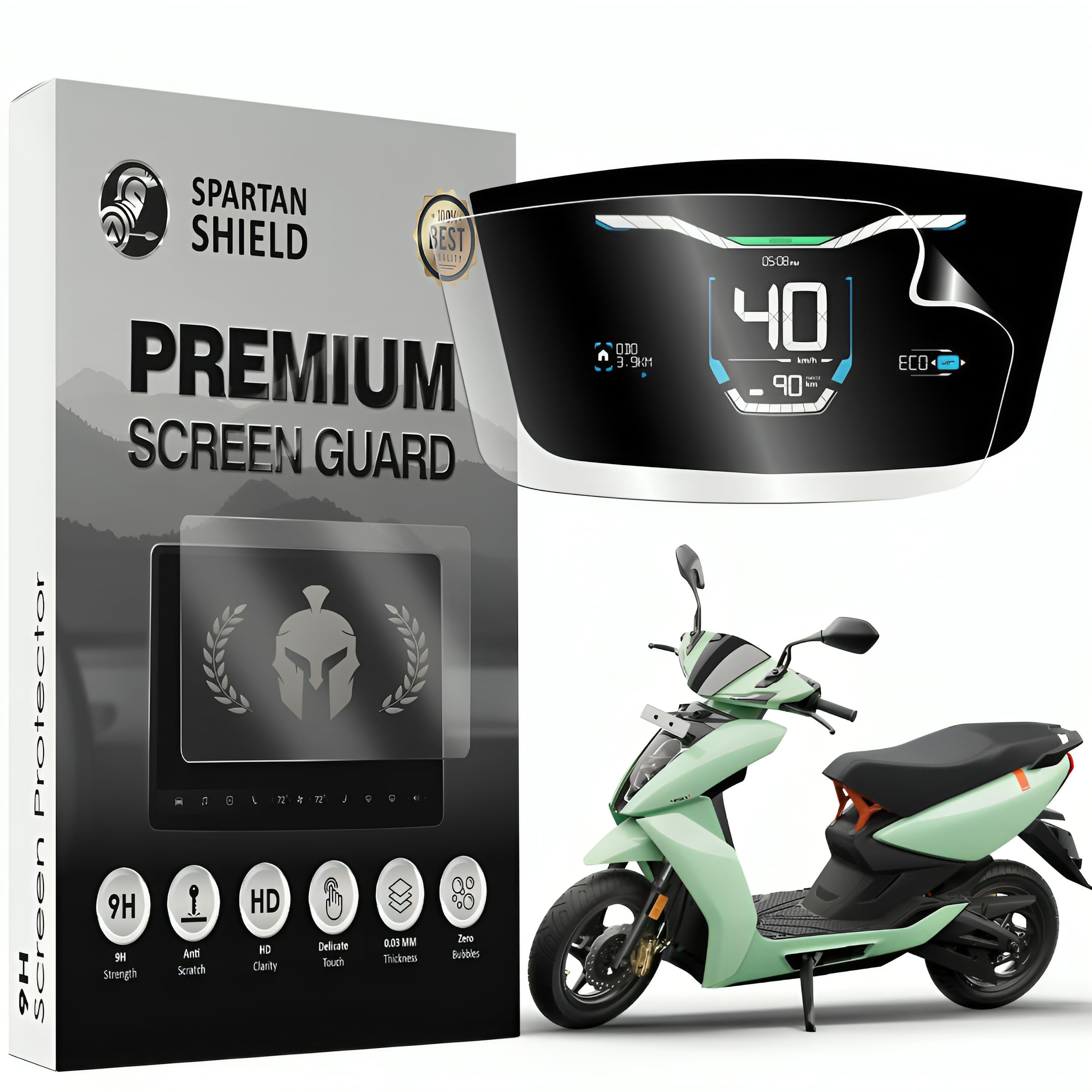 Spartan Shield Screen Guard for ATHER 450S Electric Scooter || 7 Inch Deep View Display Protector || Soft Flexible TPU Cover for Ather 450 S EV Bike [Not Tempered Glass] (B0CXBFBZC5) Amazon Price History, Amazon Price Tracker