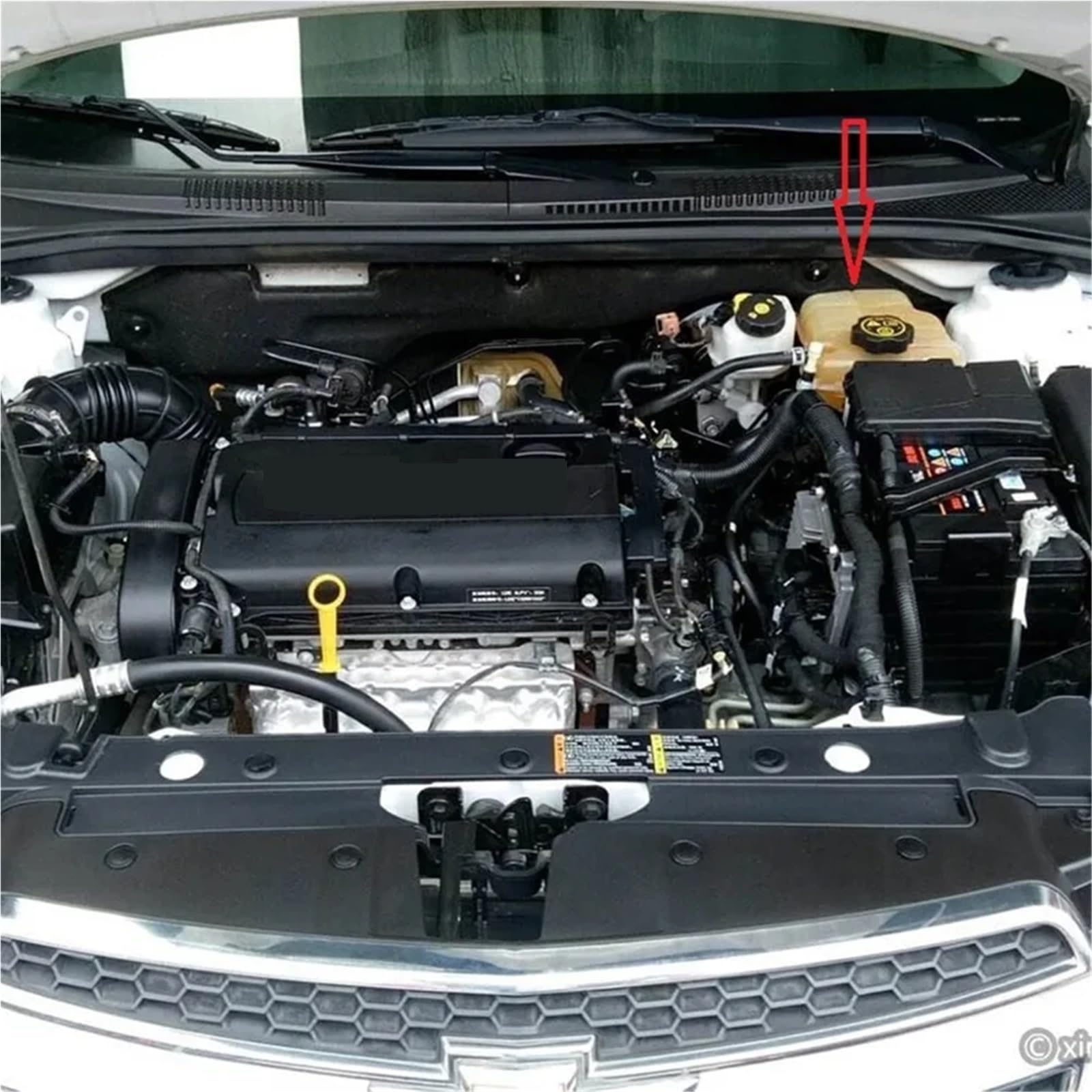 Zbiornik Wyrównawczy Płynu Chłodzącego Chłodnicy Pasuje Do 2011-2016 Buick Chevrolet Pasuje Do Cruze 1.4L 1.8L13256823 13393368 chłodzenia silnika(Tank With Cap)