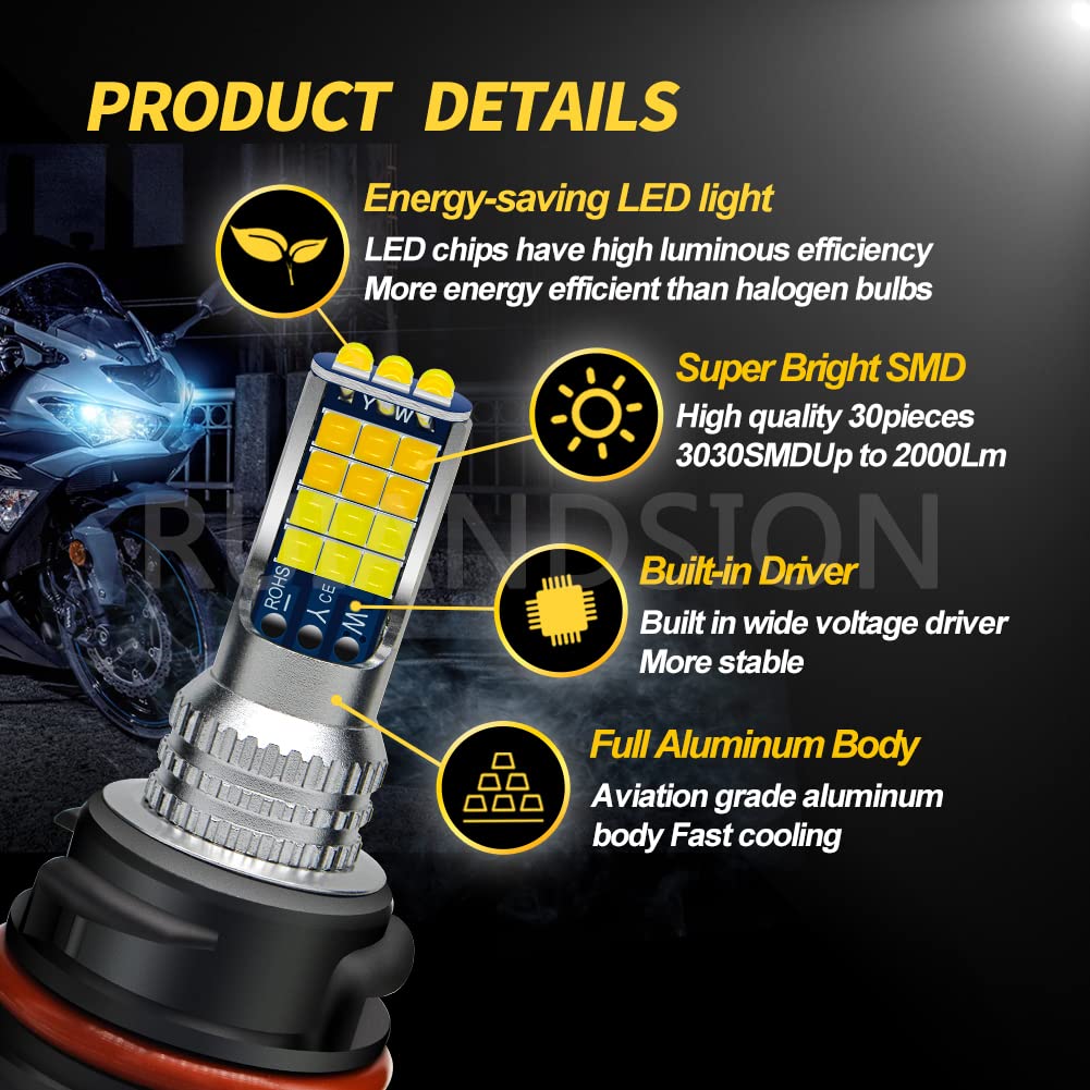 Amazon | Ruiandsion PH11 LEDヘッドライトバルブ DC10-30V対応 超高
