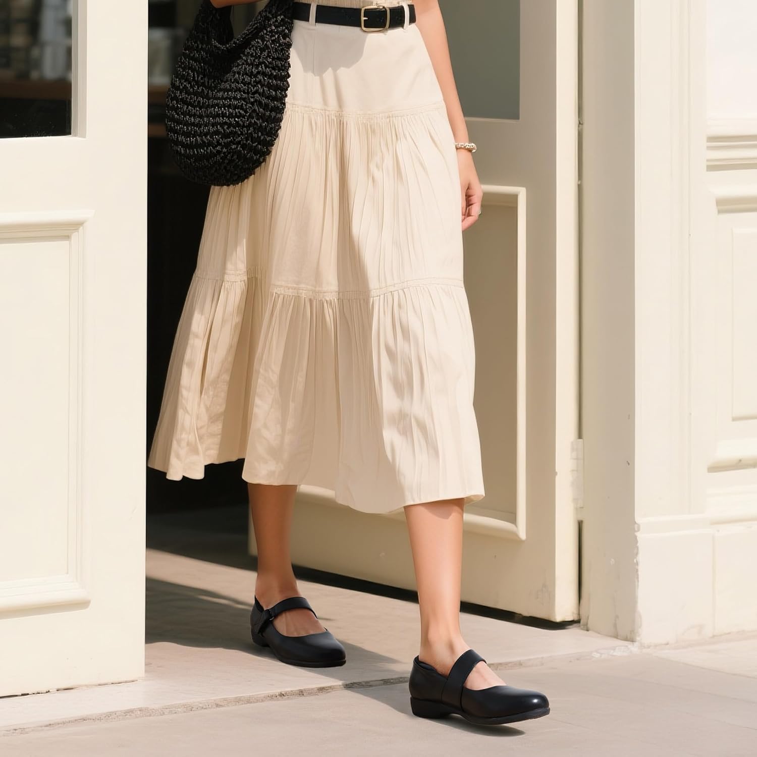 DREAM PAIRS Womens Ballet Mary Jane Flats, Comfortable Business Office Dress Shoes for Women Dressy and Work with Ankle Strap - Image 7