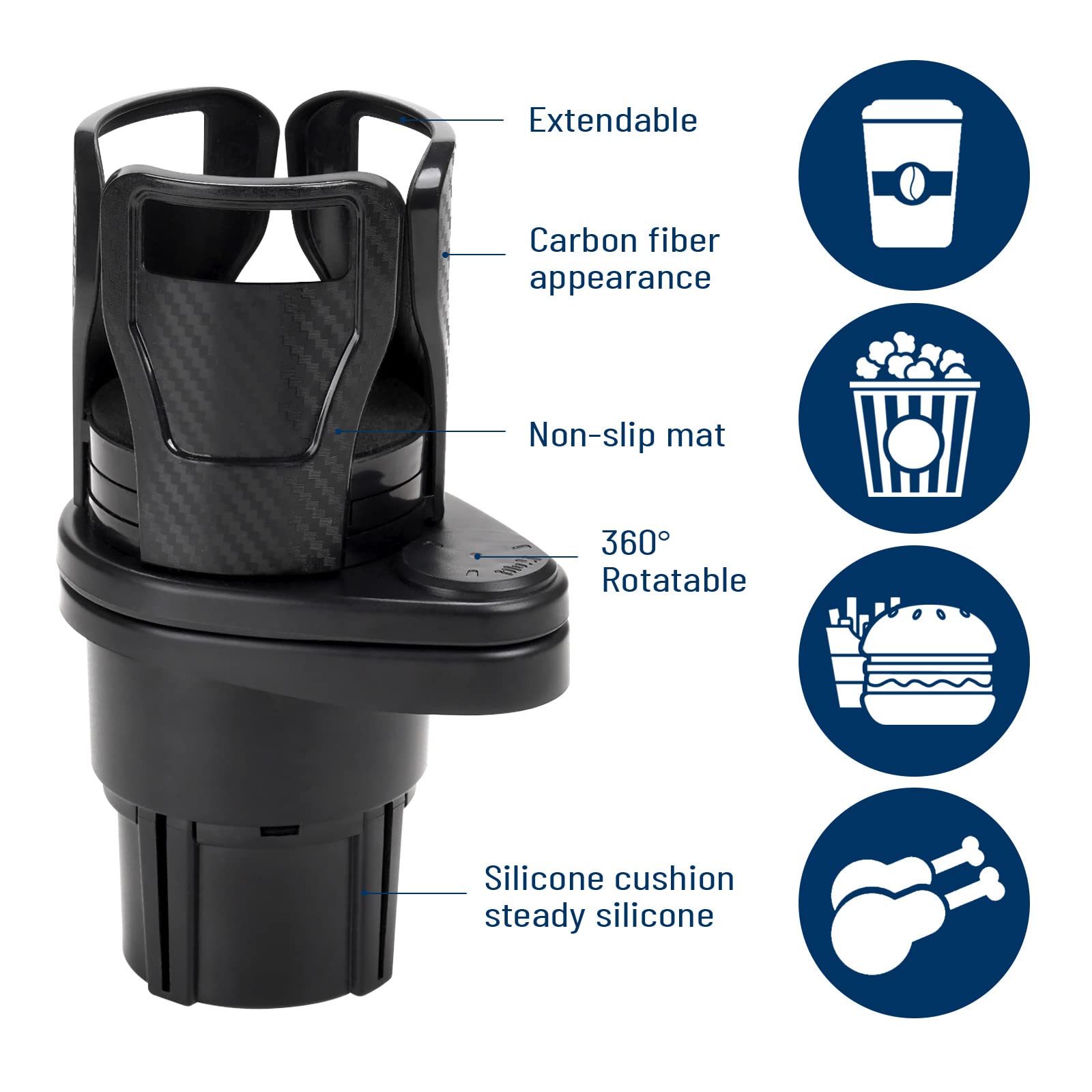 Adaptateur d'extension de porte-gobelet de voiture Suranew