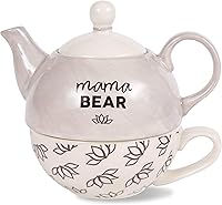 Vista 1 de Pavilion – Oso de mamá – Tetera de 15 oz y té de 8 oz para un juego