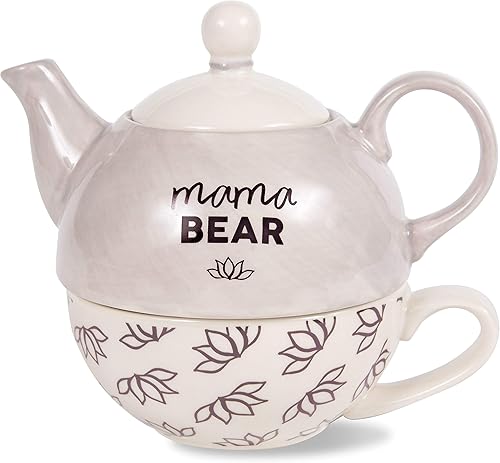 Pavilion  Oso de mamá  Tetera de 15 oz y té de 8 oz para un juego