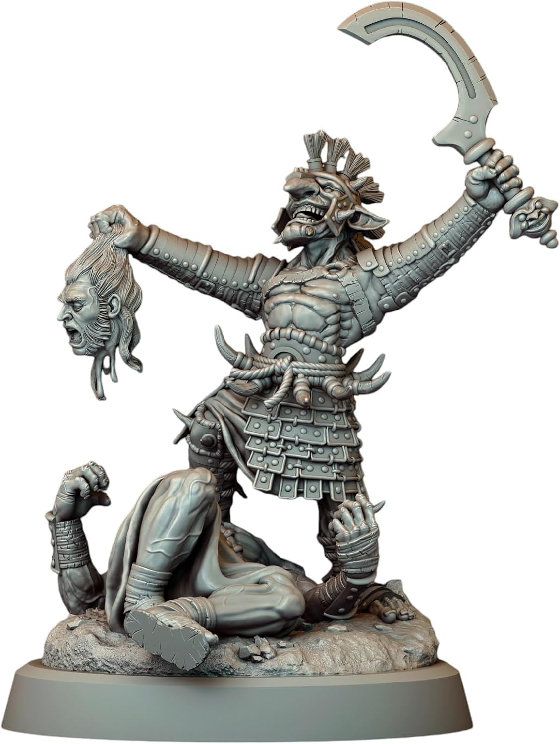 TYL Grimdark Organic Minis 3 Unpainted Miniature for War Gaming | RPG Scale Figures, Detailed Tabletop Board Game Accessories | Realistic Tabletop Miniatures (B, 32mm)