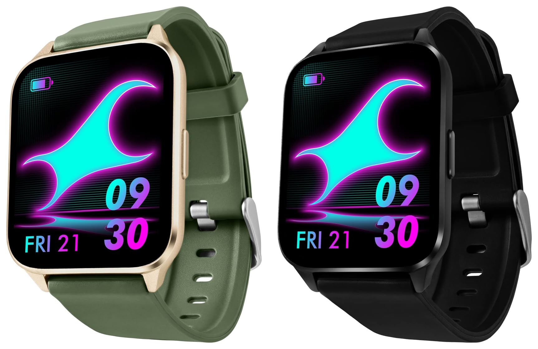 Fastrack New Reflex Beat+ 1.69” UltraVU Display Smartwatches Rakhi Gifts for Brother & Sister (Invisible Black & Black-Rose Gold) (B0C8MPM19S) Amazon Price History, Amazon Price Tracker