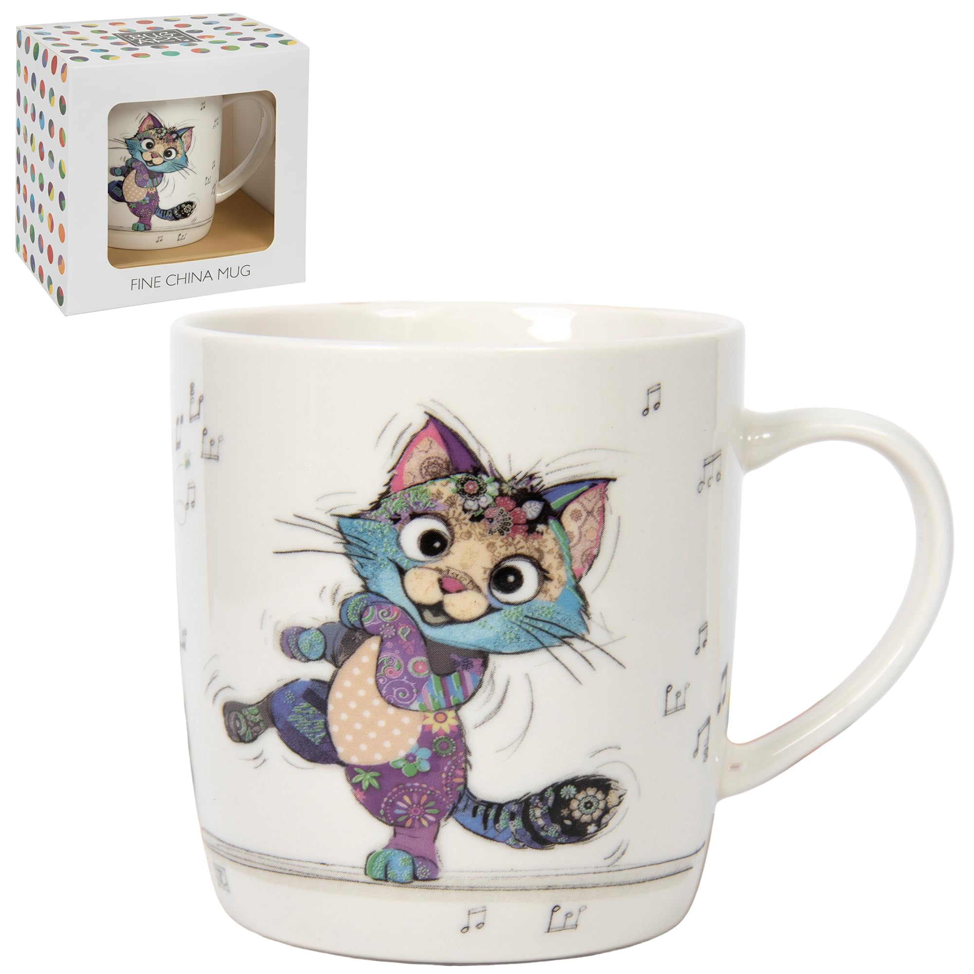 Coffee Mug Ceramic Bug Art Keira Kitten Mug New In Box