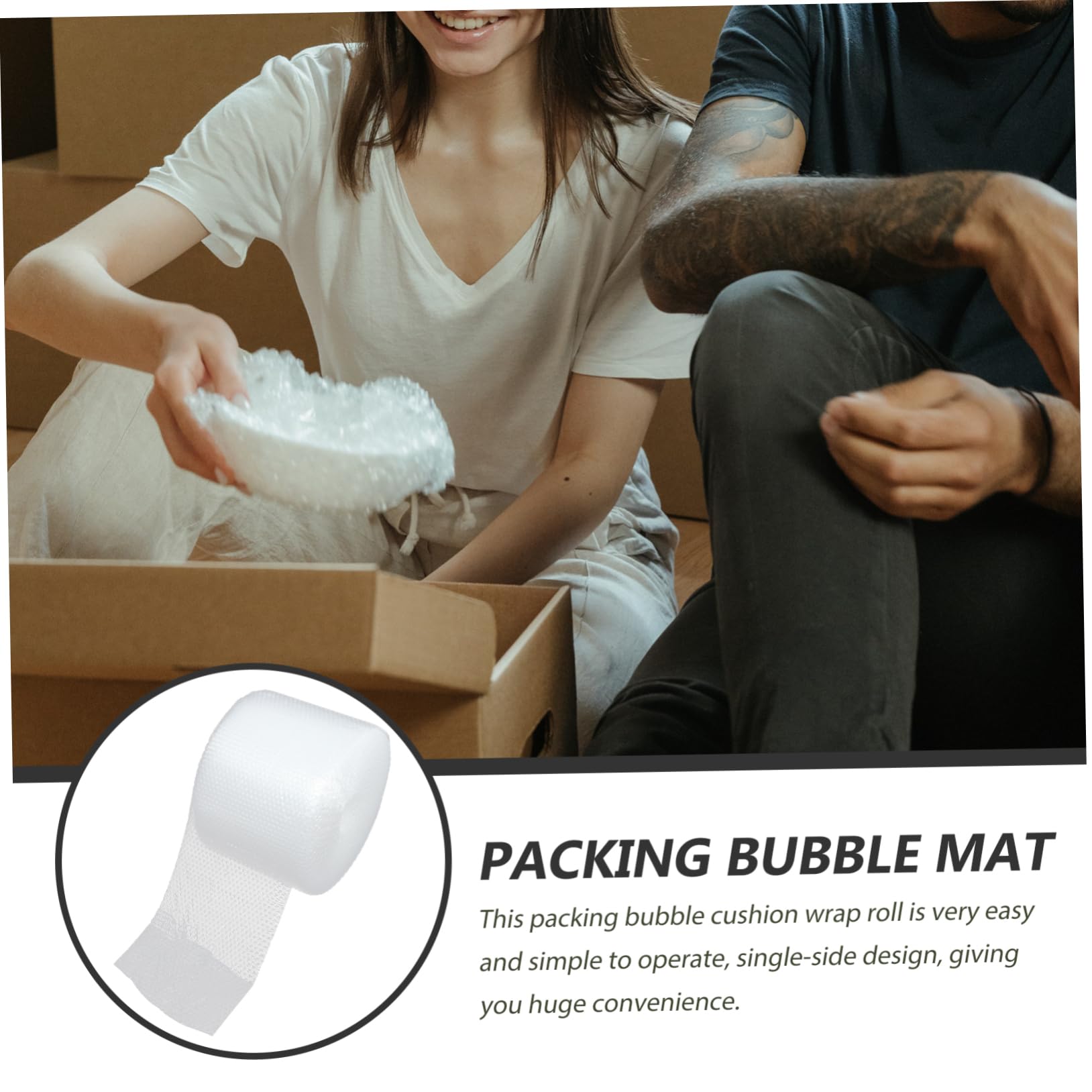 STOBOK Luftpolsterfolie Rolle Isolierfolie Polsterfolie Verpackungsmaterial Für Umzug Umzugsbedarf Folienrolle Verpackungsfolie