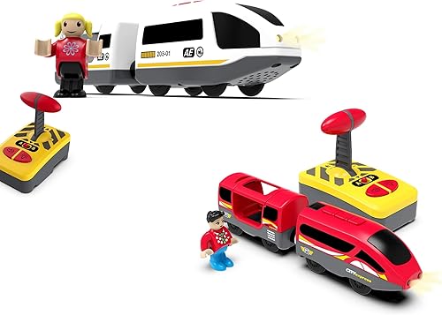 Accesorios de pista de tren de locomotora a pilas con control remoto se adapta a juego de tren para niños pequeños