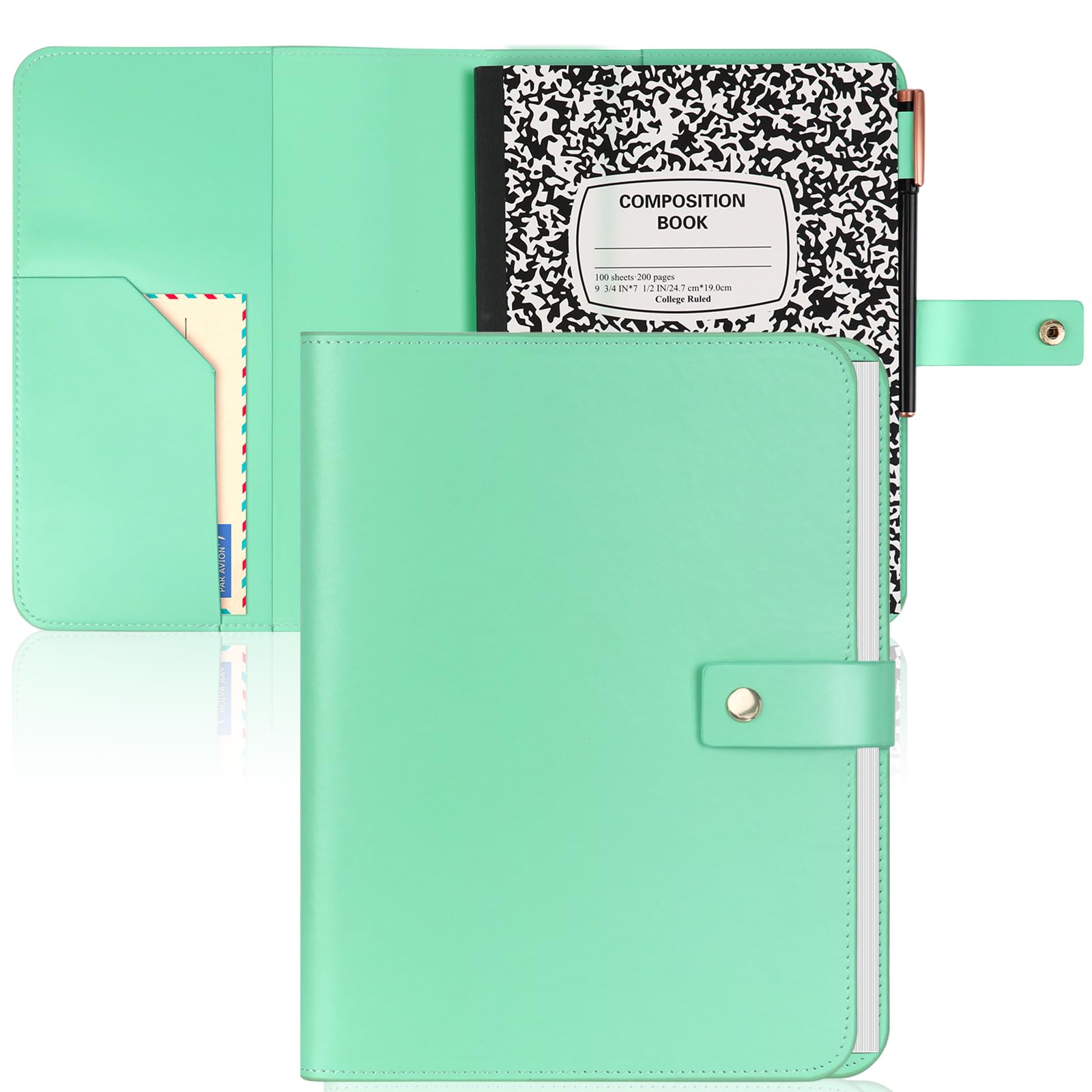 Couverture de carnet en cuir protégez vos notes avec style grâce au format cahier B5 - 8