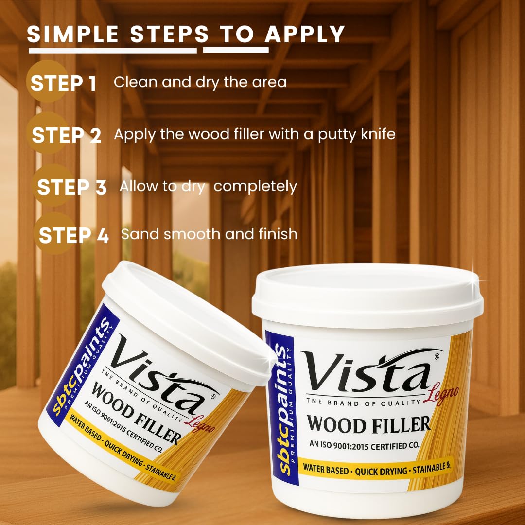 Vista Legno Wood Filler_Walnut_400 Gm 2