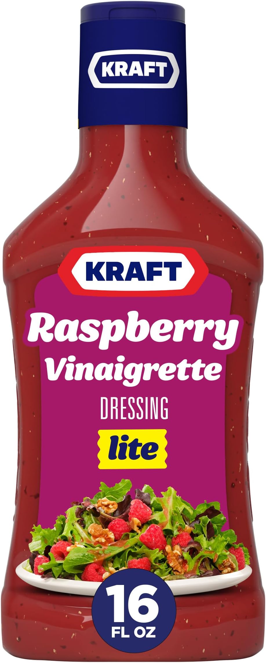 Kraft Raspberry Vinaigrette Lite Salad Dressing (16 fl oz Bottle) Everything Else