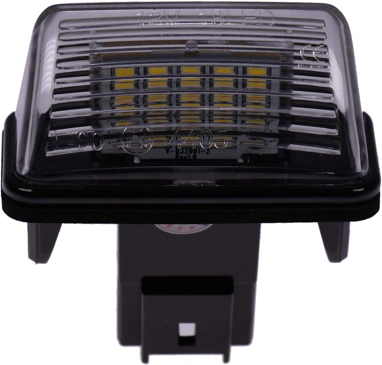 VINSTAR LED Number Plate Light E-Approved CAN-Bus 18 LEDs per Module 6000 Kelvin for Citroen Peugeot (all suitable models in the product description)