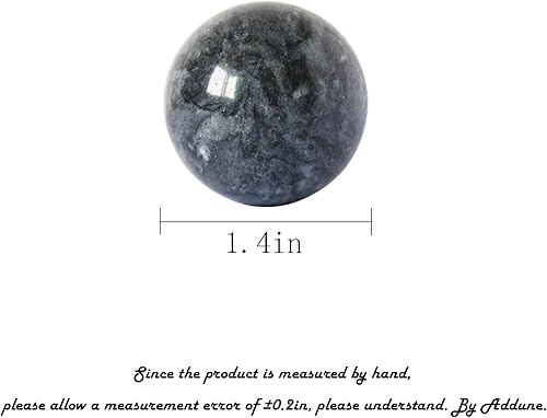 Miniatura 3 de Bolas de Baoding chinas, color gris oscuro, para ejercicio de salud, bolas de mano para el estrés, bolas de mármol para medicina china natural (gris