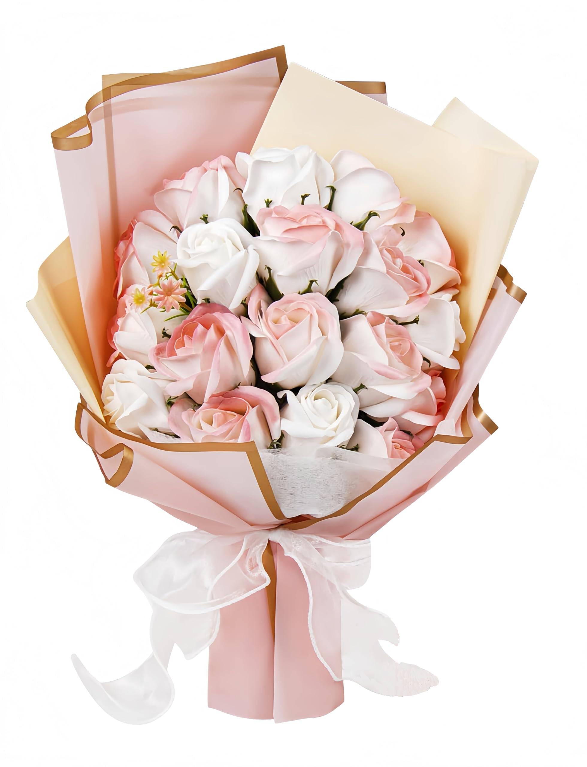 Amazon｜ソープフラワー 花束 母の日ギフト 誕生日や退職祝いに最適