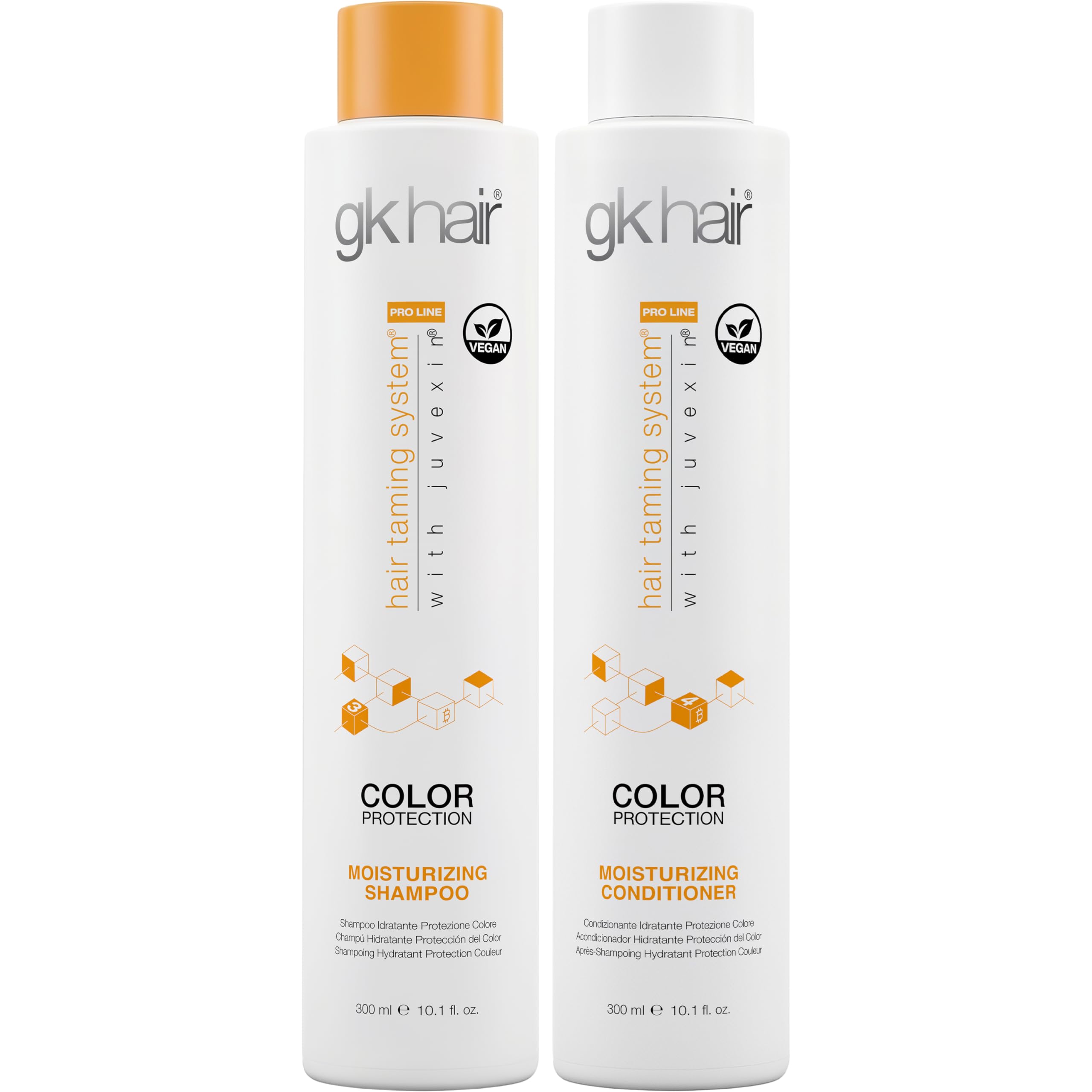 GK HAIR Keratin Shampoo and Conditioner set, Sulfate Free Moisturizing shampoo & conditioner for Color Treated Hair, Hydrating lightweight Formula for Dry, Damaged & Frizzy Hair 10.1oz each