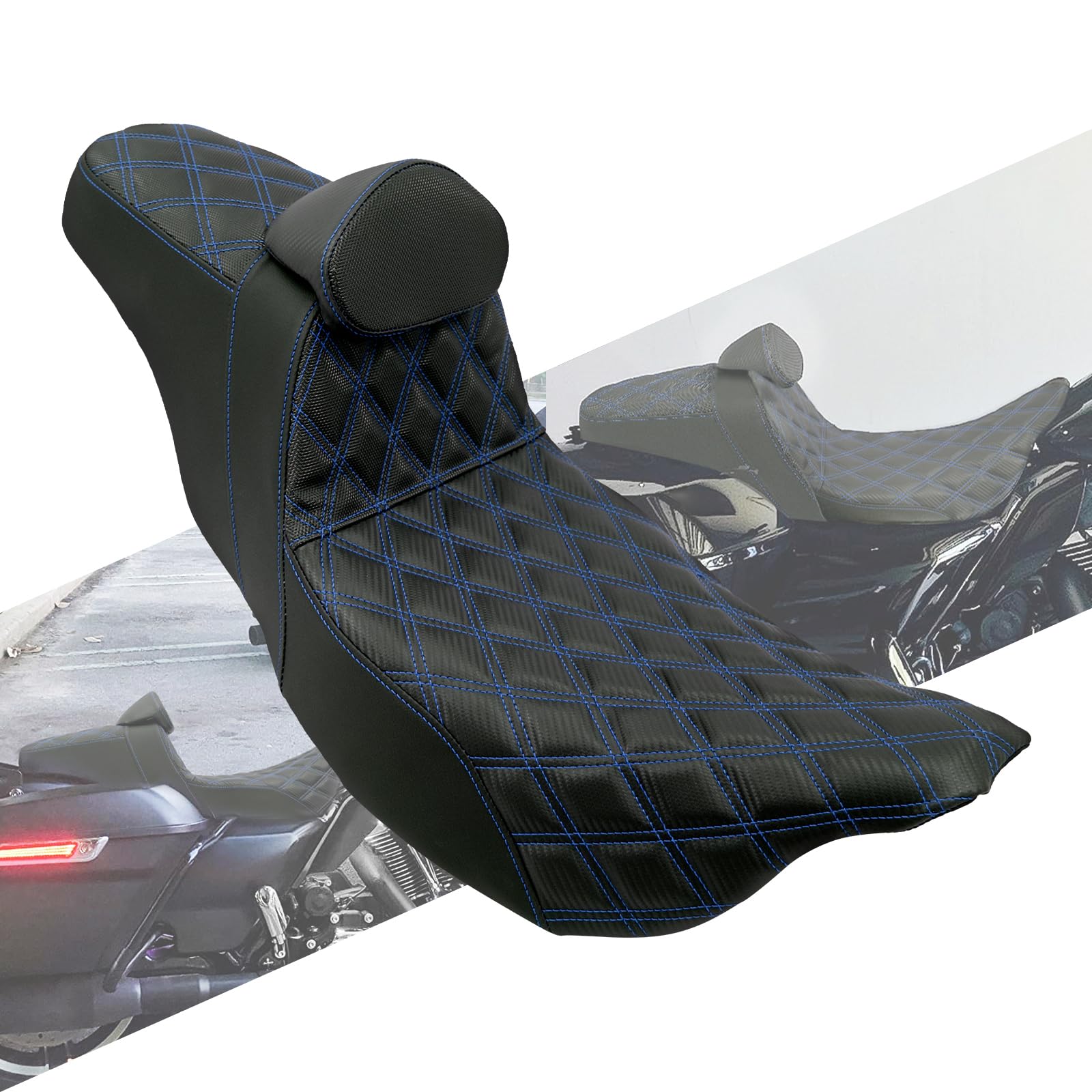 Amazon.com: HCmotorku Motorcycles Driver Passenger Seat Cushion Amazon.com: HCmotorku Motorcycles Driver Passenger Seat Cushion