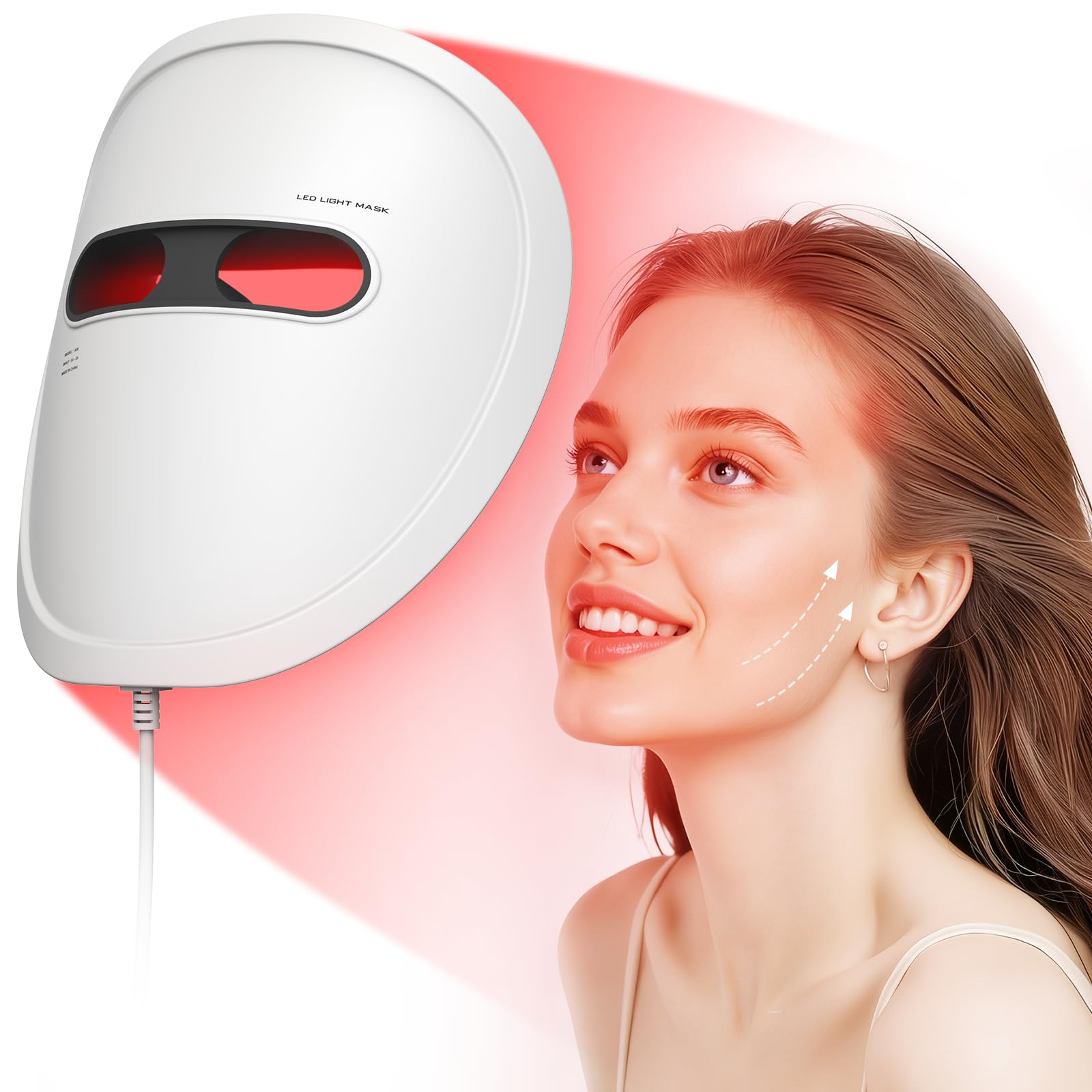 Red Light Therapy Mask for Face 2026 LED Face Mask Light Therapy 4 Modes with Red Blue infrared