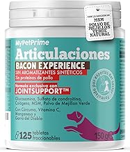 MyPetPrime Joint Food Supplement for Dogs - 120 + 5 Extra Tablets | New JointSupport Formula with MSM, Green Lip Mussel Powder, Glucosamine and Devil's Claw