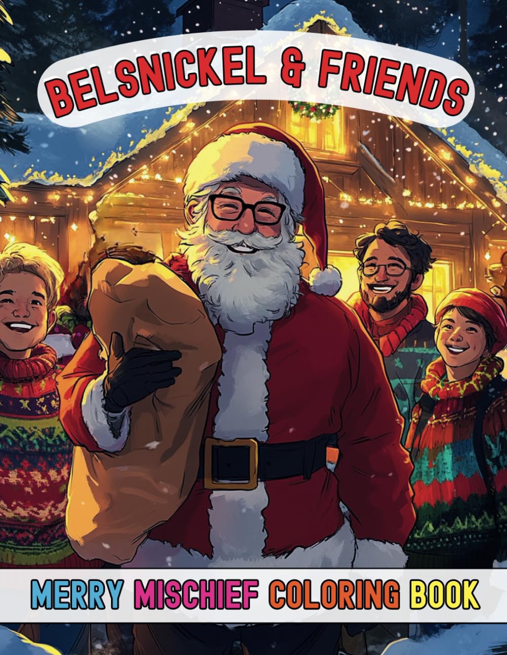 Belsnickel & Friends Merry Mischief Coloring Book: Celebrate the Festive Season with 45 Cheerful Mischief and Creative Fun Scenes