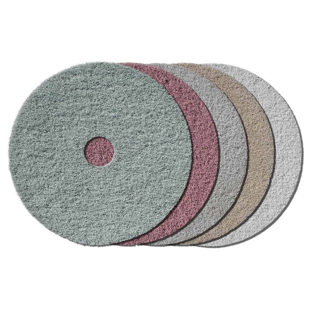 STONE-GLO ShinePro® Maintenance and Polishing Pad Tile Tools 7" 17' and 20" Size - Ceramic Tile, Granite Polish Grit 220 400 800 1800 and Buff (GRIT 800 (Brown), 20" Single Piece)