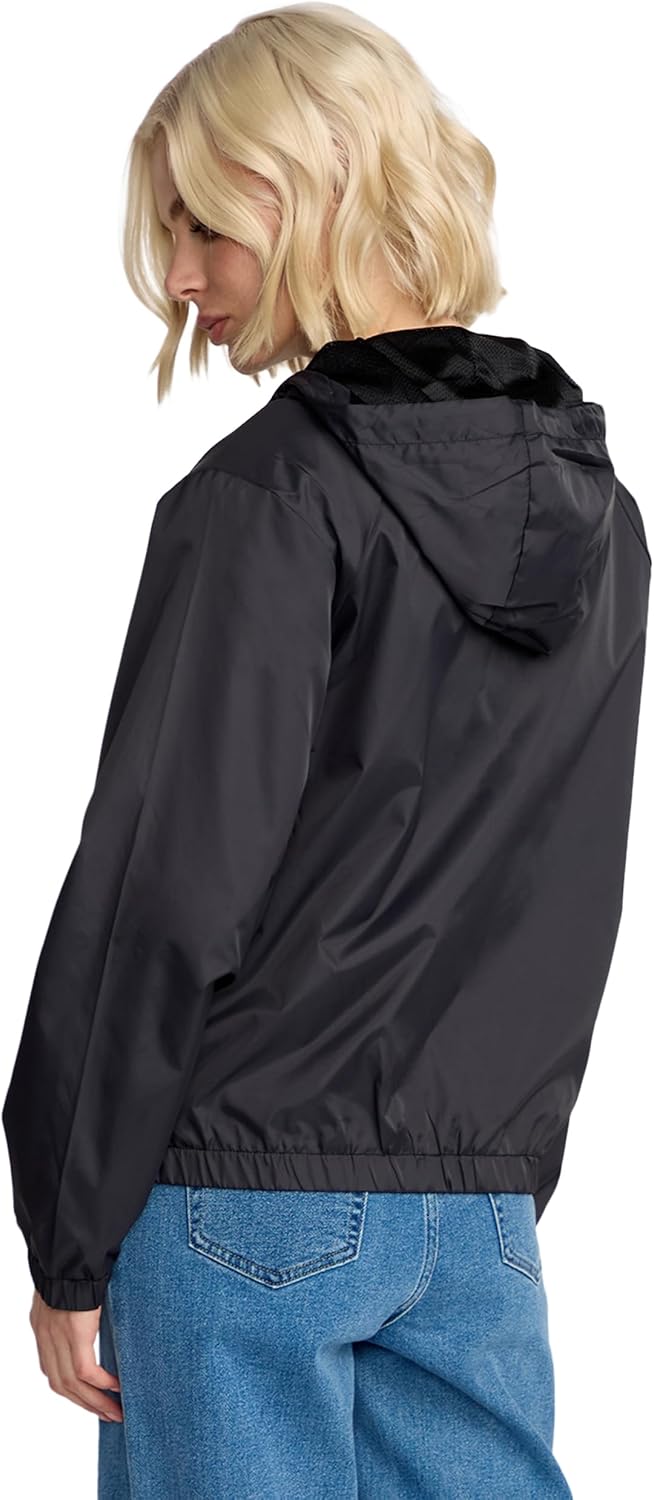 Volcom Women's Wind Stoned Lightweight Quarter Zip Windbreaker Jacket - Image 3