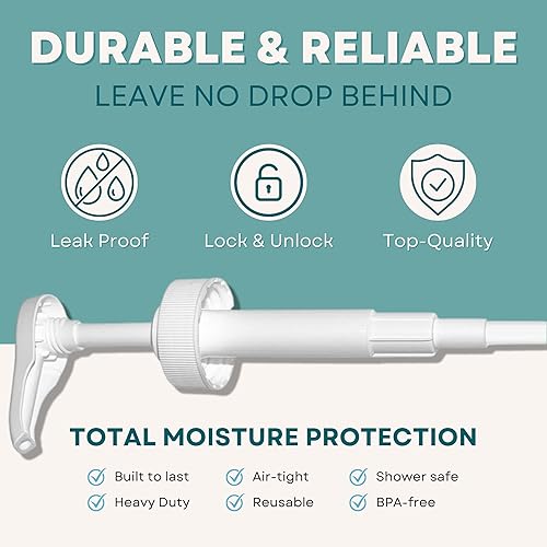 Miniatura 5 de Dispensador de bomba de galón  para botellas de plástico o vidrio  Resistente a prueba de fugas para uso comercial y doméstico  Bomba para jarra de