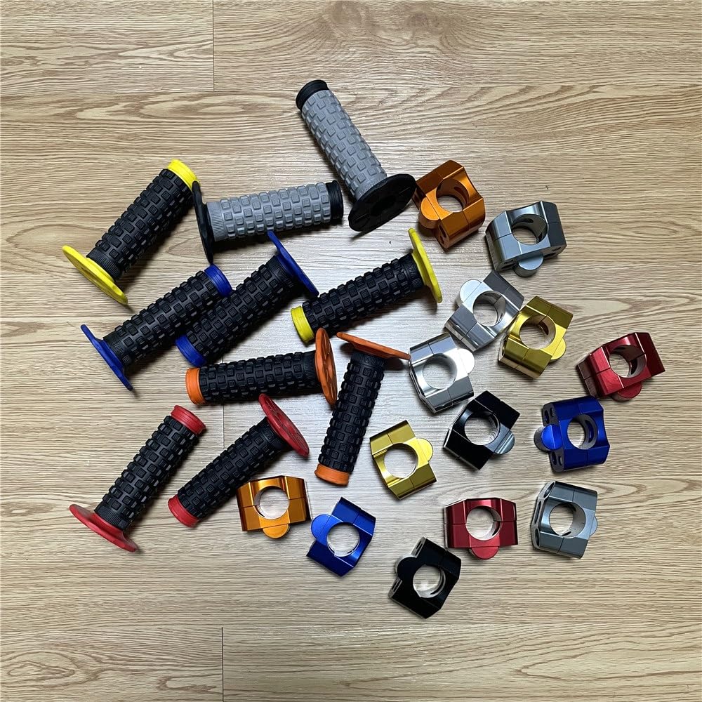 Motorcycle handlebar risers Kierownica motocykla 28mm Fat Bar Dirt pitbike Motocross CNC uchwyty ze stopu aluminium Pasuje do EXC CRF 450 KXF KLX(Red)