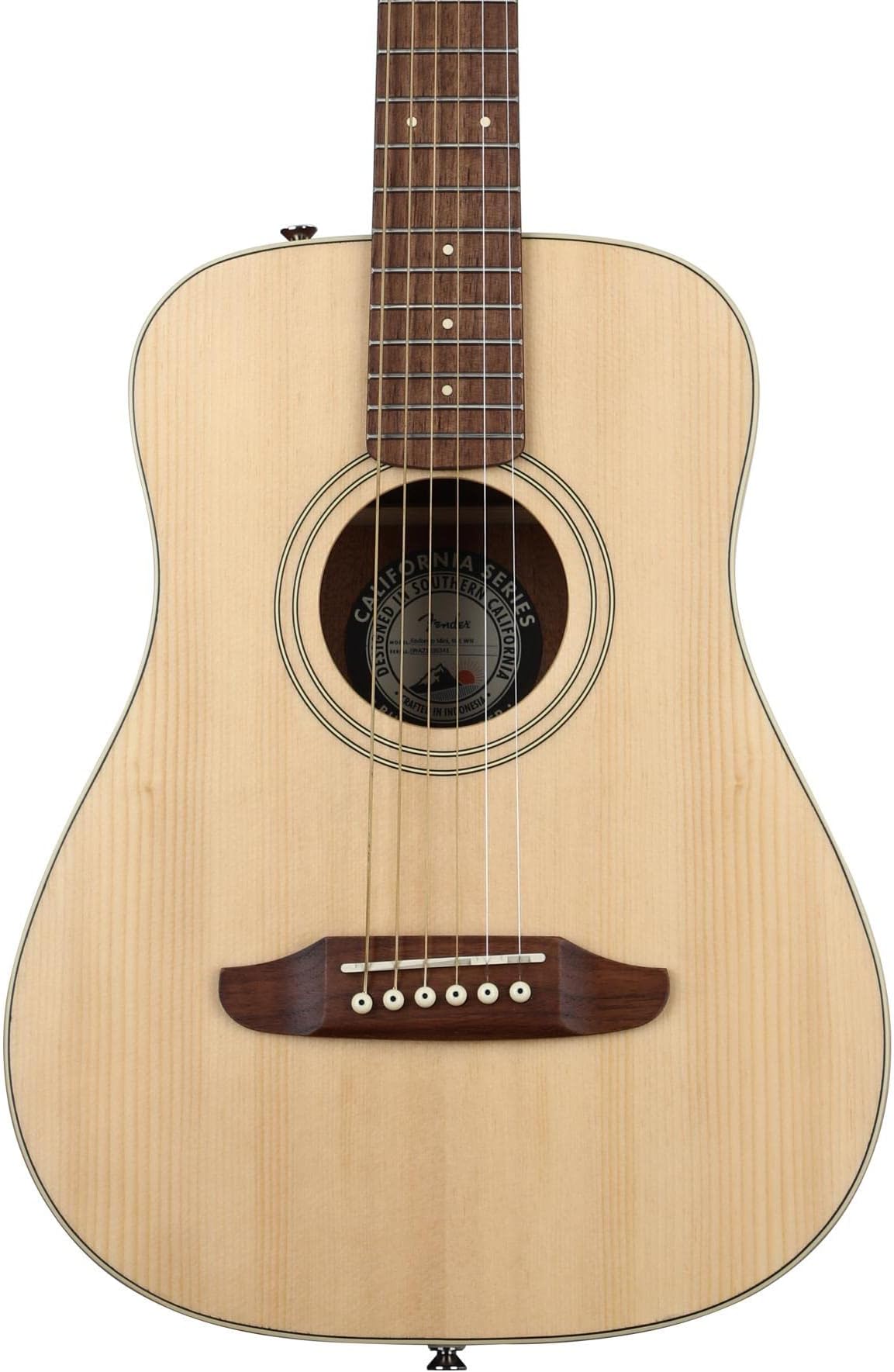 Redondo Mini Acoustic Guitar, with 2-Year Warranty, Natural, Rosewood Fingerboard, with Gig Bag