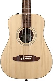 Fender Redondo Mini Acoustic Guitar, Natural, Rosewood Fingerboard, with Gig Bag Price In India