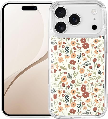 Walli Fundas para iPhone 17 Pro, estética, magnética, compatible con cartera magnética y accesorios, bonita funda de piel vegana para iPhone 17 Pro