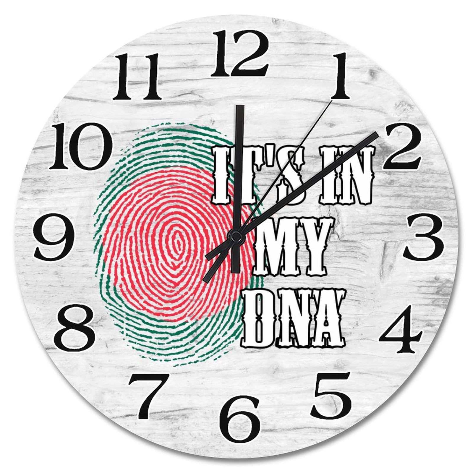 Horloge murale drapeau Bangladesh résout mur vide déco vintage à piles