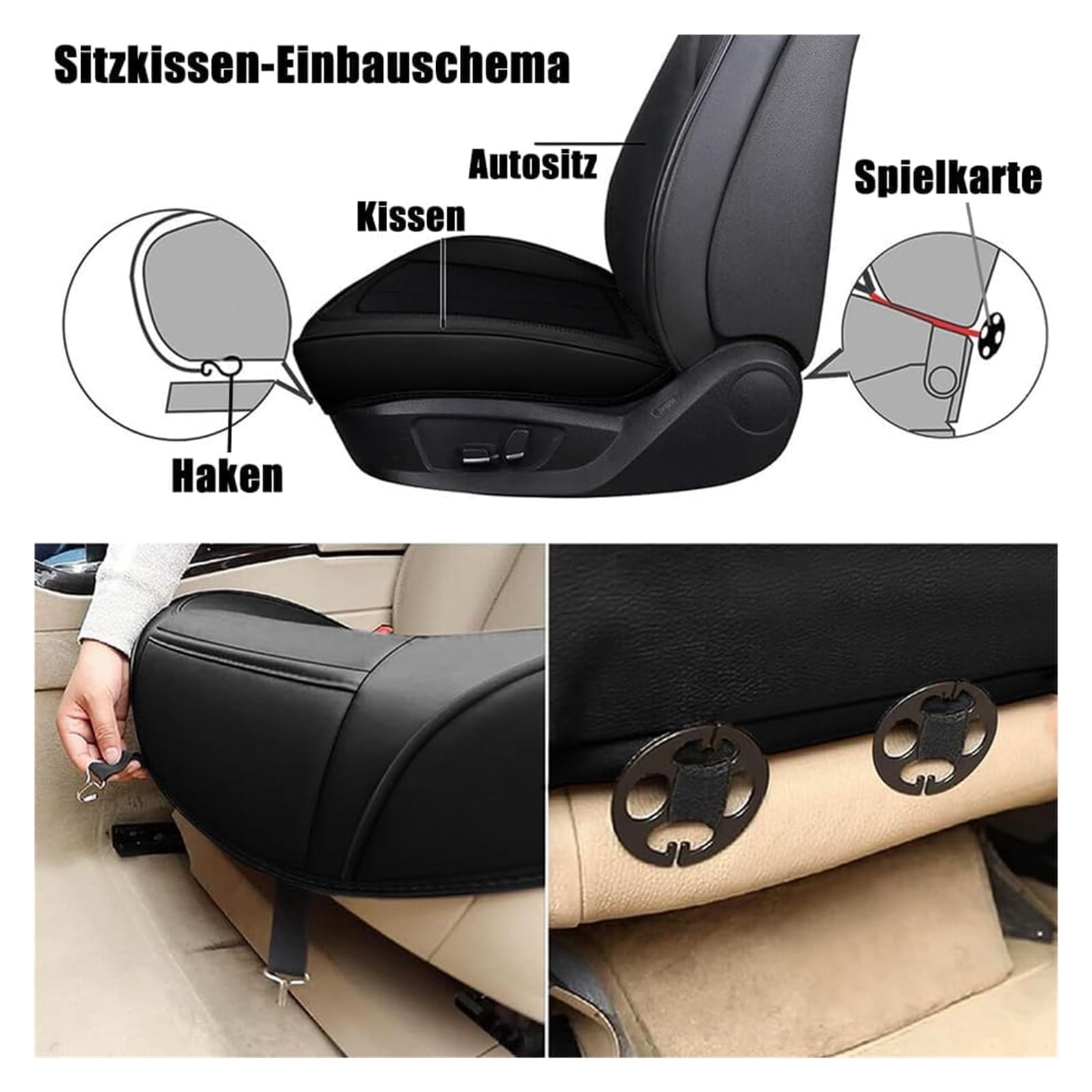 Sitzbezüge für Toyota C-HR 2020-2023 2024 Leder Schwarz Rot Autositzbezüge Set Vorne Hinten Airbag Kompatibel Wasserdicht Autositzschoner,A