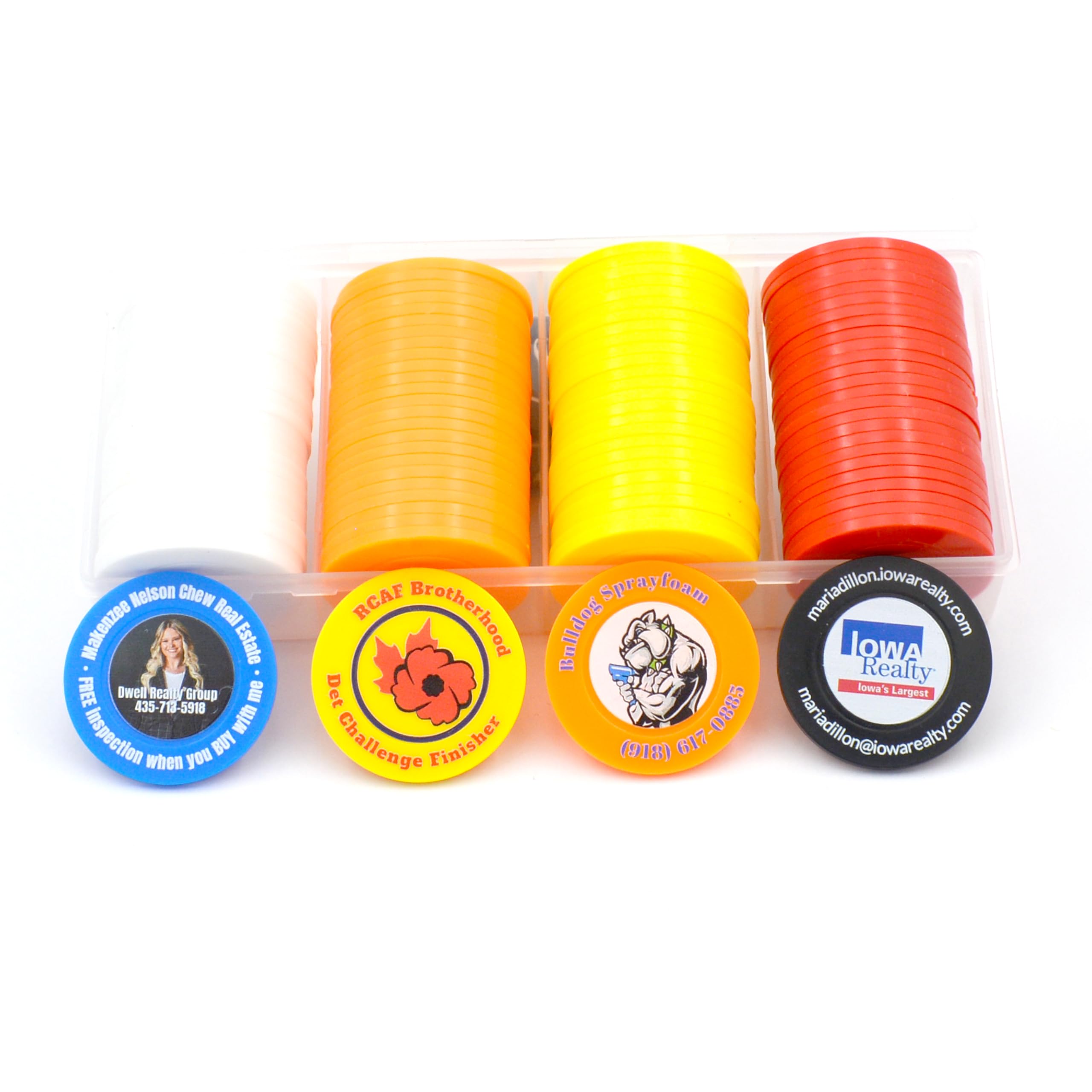 100 jetons de Poker en Plastique personnalisés pour 9 Couleurs, Image ou Texte personnalisé, Motif imprimé sur Une Puce, Impression HD, Ensemble pour jetons de Bar, publicité d'entreprise, fête