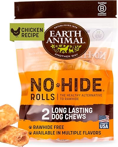 Miniatura 14 de Earth Animal Masticables No Hide – Rollos masticables para perros pequeños de larga duración sin cuero crudo, carne de res, 6