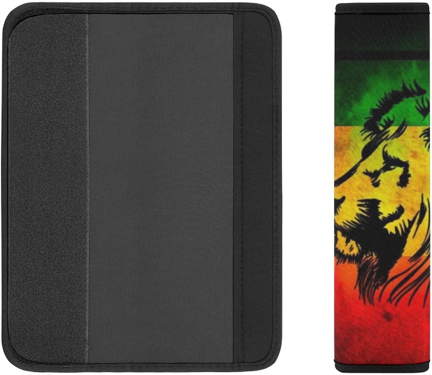 FunnyStar African Flag The Lion of Judah Rasta Rastafari Jamaica Car Seat Belt Pads Cover Shoulder Strap Comfortable Padded Protector for Car Bag : Automotive