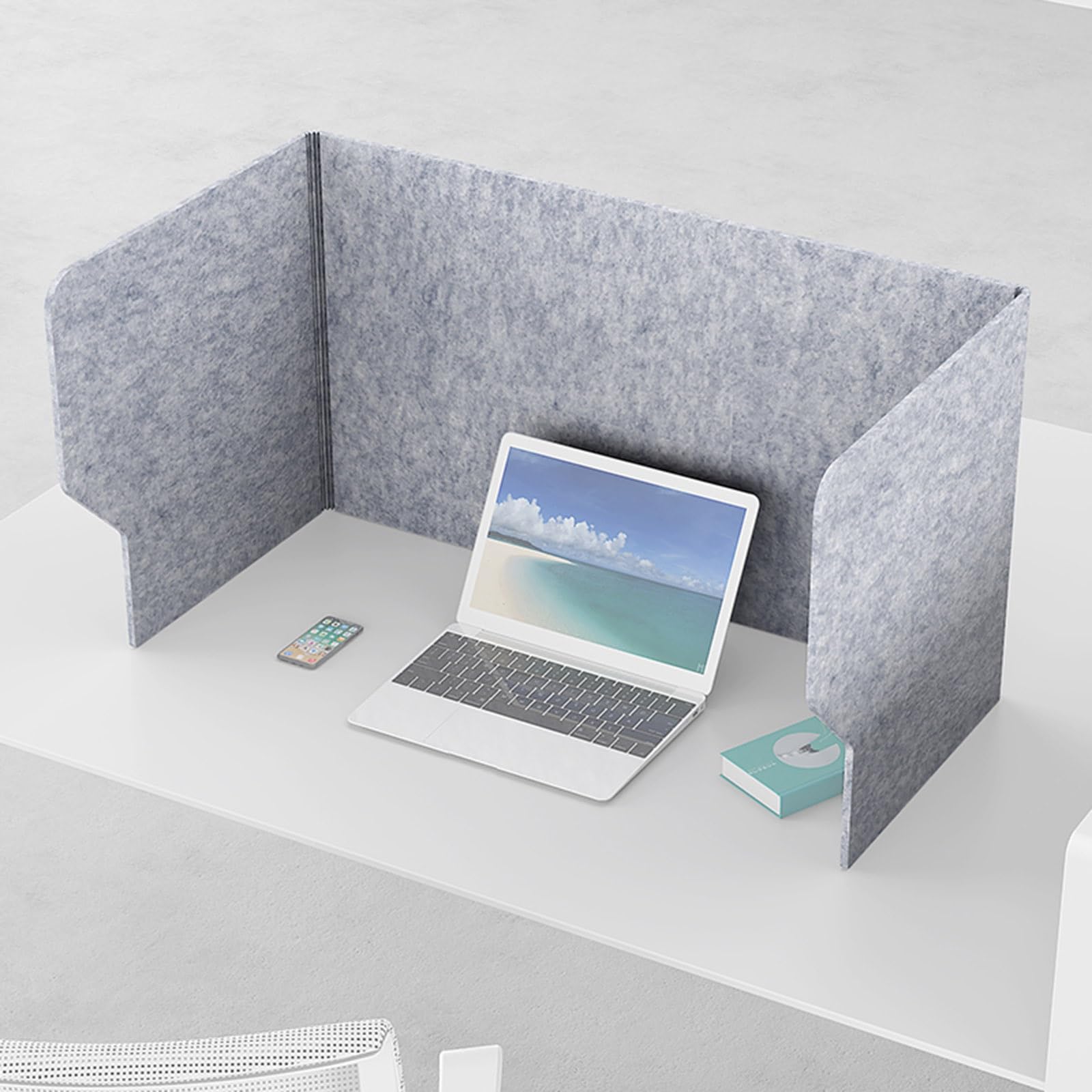 Cloison de bureau acoustique en U pour s'isoler en open space