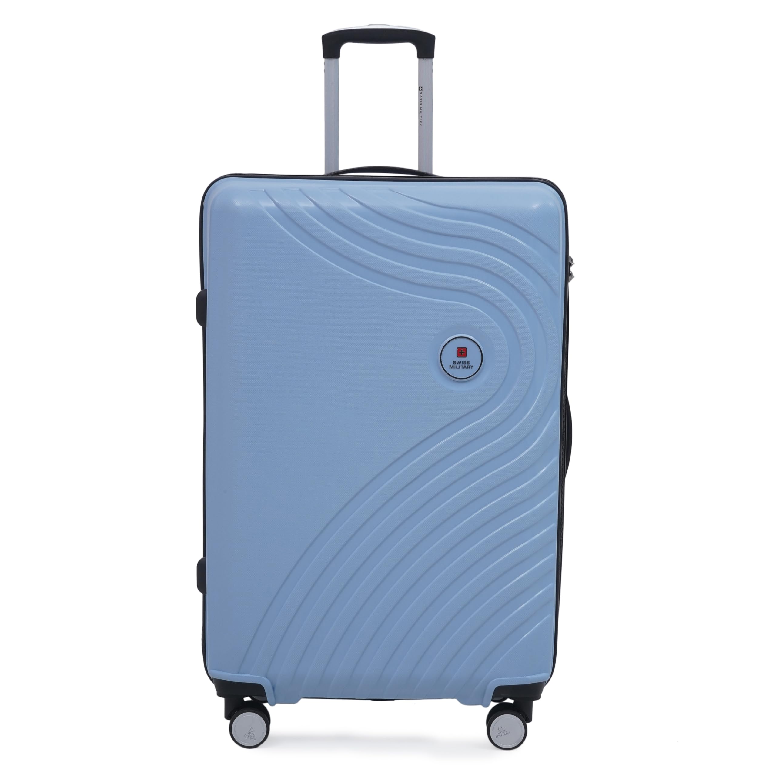 MilesPro 75CM Hard Trolley Luggage, 97L Capacity, Durable Polypropylene, Anti-Theft Zipper, 3 Dial Lock, Spinner Wheels, Push Button Handle, Premium Interior, Grey-image-24