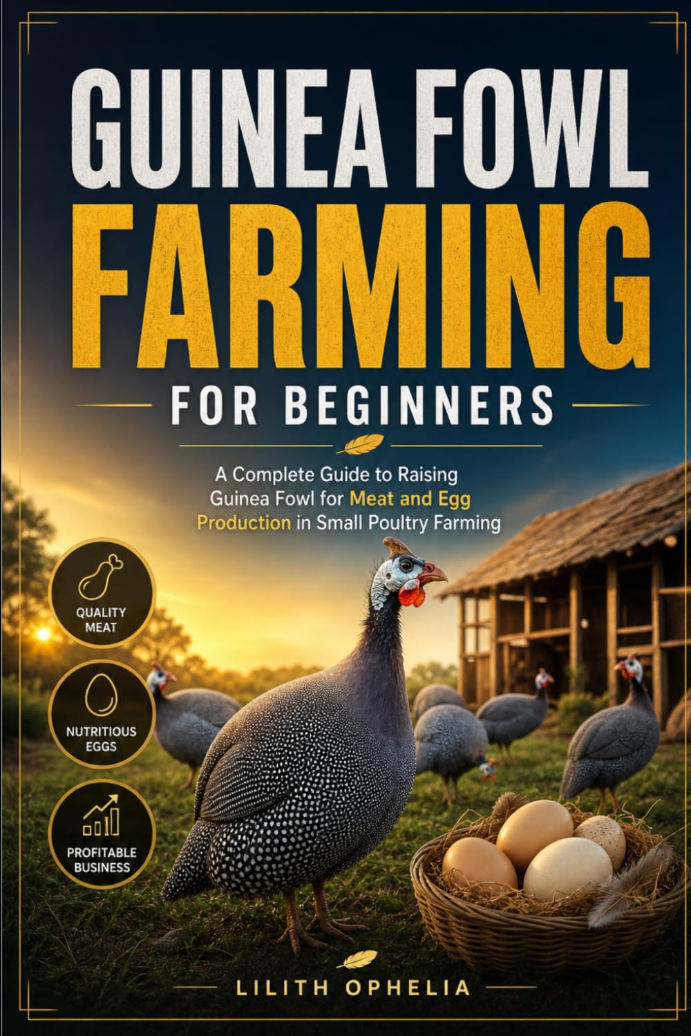 Guinea Fowl Farming For Beginners: A Complete Guide to Raising Guinea Fowl for Meat and Egg Production in Small Poultry Farming