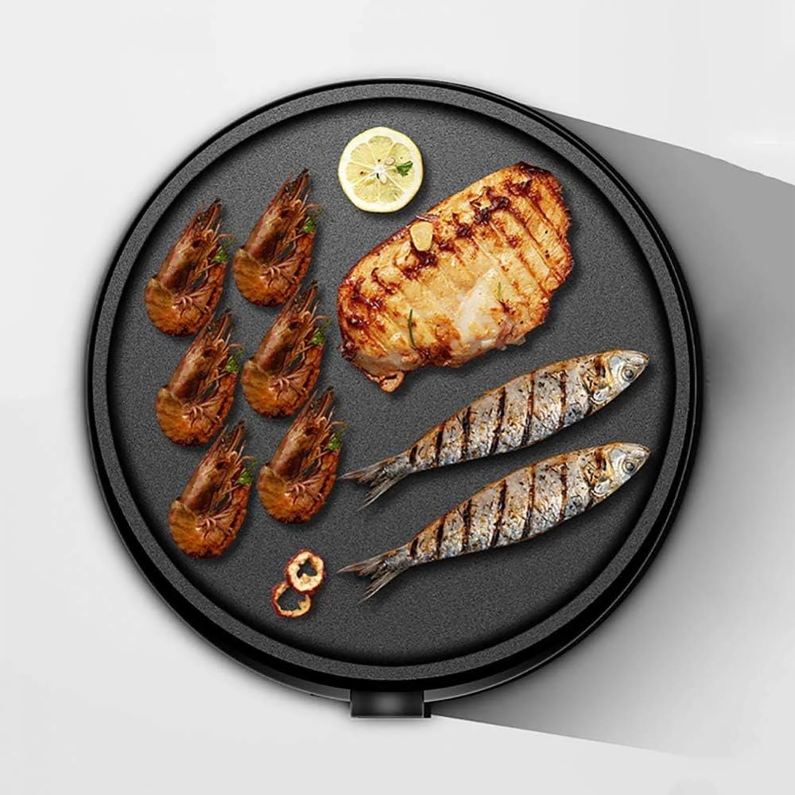 Crepiera Elettrica Commerciale da 1200 W – Crepiera Antiaderente con Temperatura Regolabile, Pala in Legno e Asta a T, Risparmia Tempo for Blintzes, Uova, Colazione