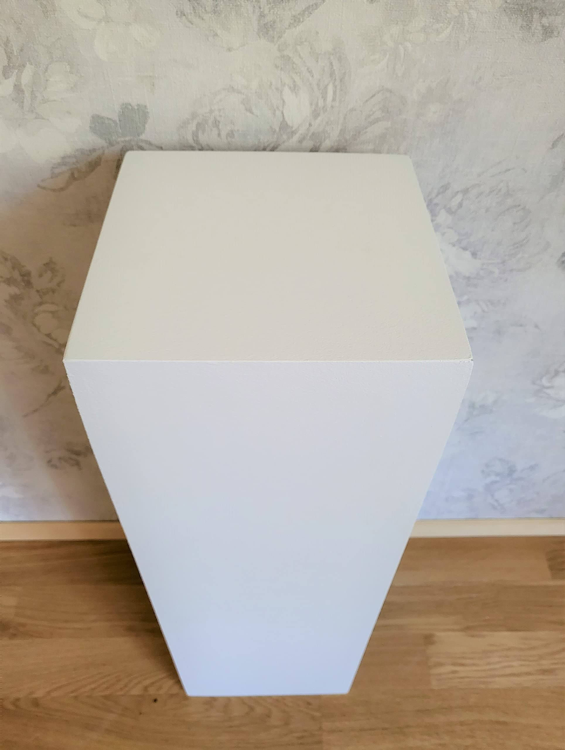 Colonne Décorative Rustique, Colonne En Bois, Colonne Pour Plantes, Support De Plante, Décoration En Bois Intemporelle, Stable Et Durable, Noyer, 80x30x30 Cm