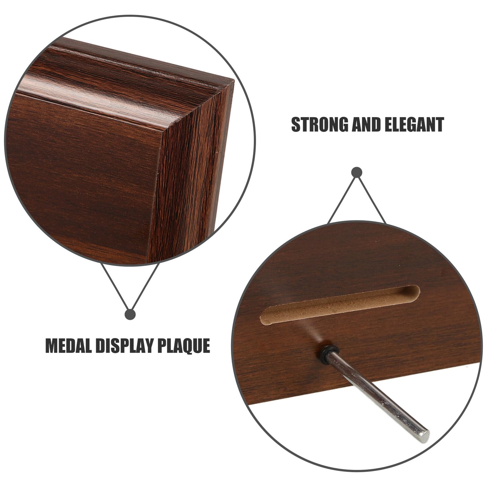2 Piezas Placas de Madera para Trofeos de Tableros sin Terminar Borde Biselado Soporte para Medallas para Deportes Proyectos Escolares y Reconocimientos DIY