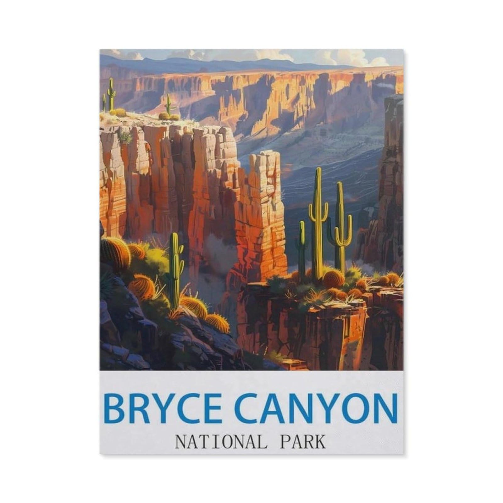 BEAYODKP 5D Diamond Painting Set for Adults and Children，Bryce Canyon National Park，DIY Diamond Crystal Rhinestone Embroidery Painting（50 x 60 cm/19.68 x 23.62 inches）-CJ18