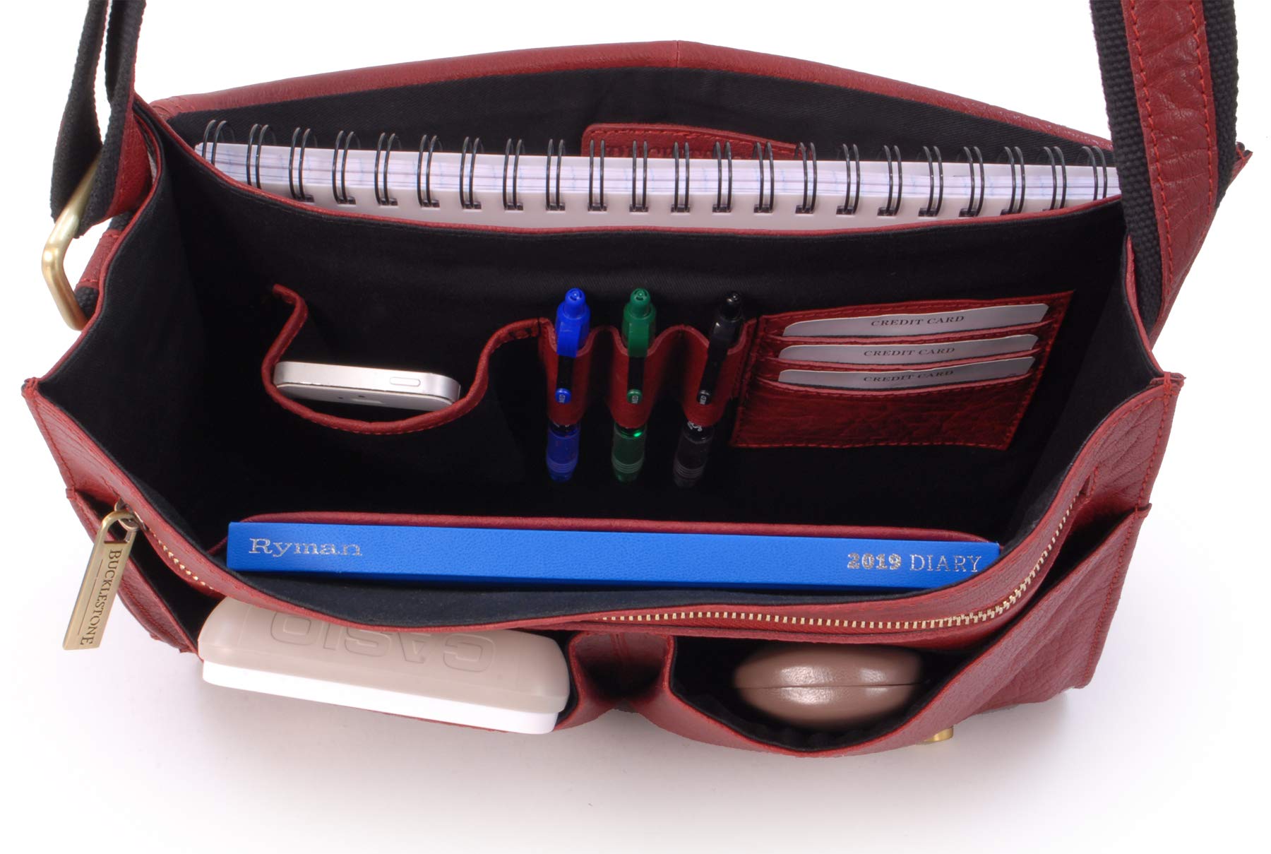 Messenger Bag Homme Cuir - Sacoche Ordinateur 15 Pouces - A4 Sac de Travail Moyen - Bandoulière Réglable - Lancaster
