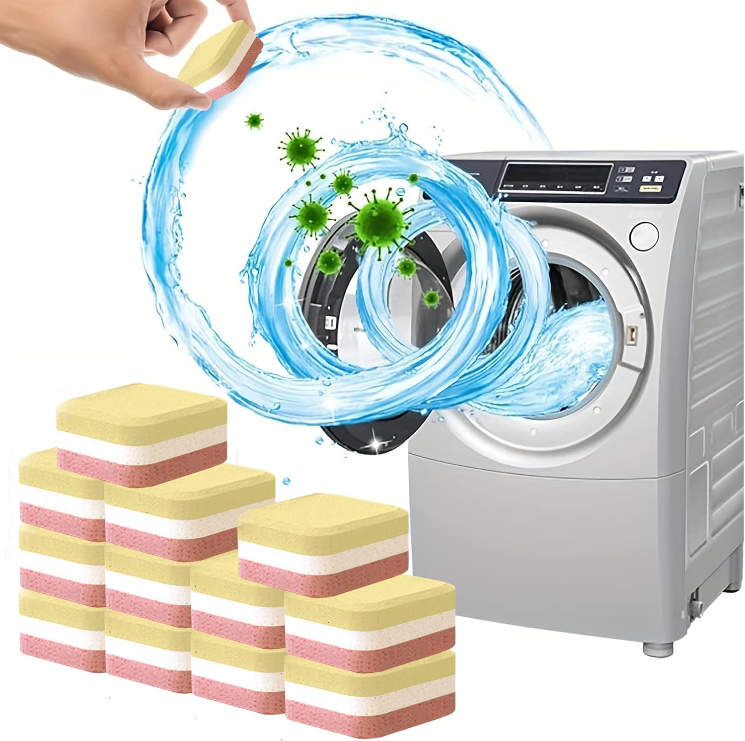 Washing Machine Cleaner Descaler 12 Pack Deep Cleaning