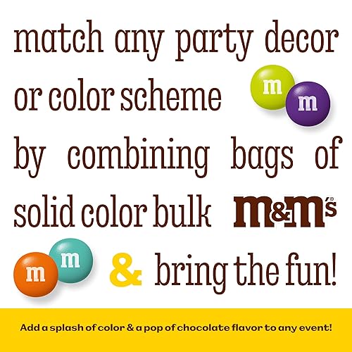Miniatura 2 de M&M's - Bolsa de dulces de un solo color, de chocolate con leche, a granel.