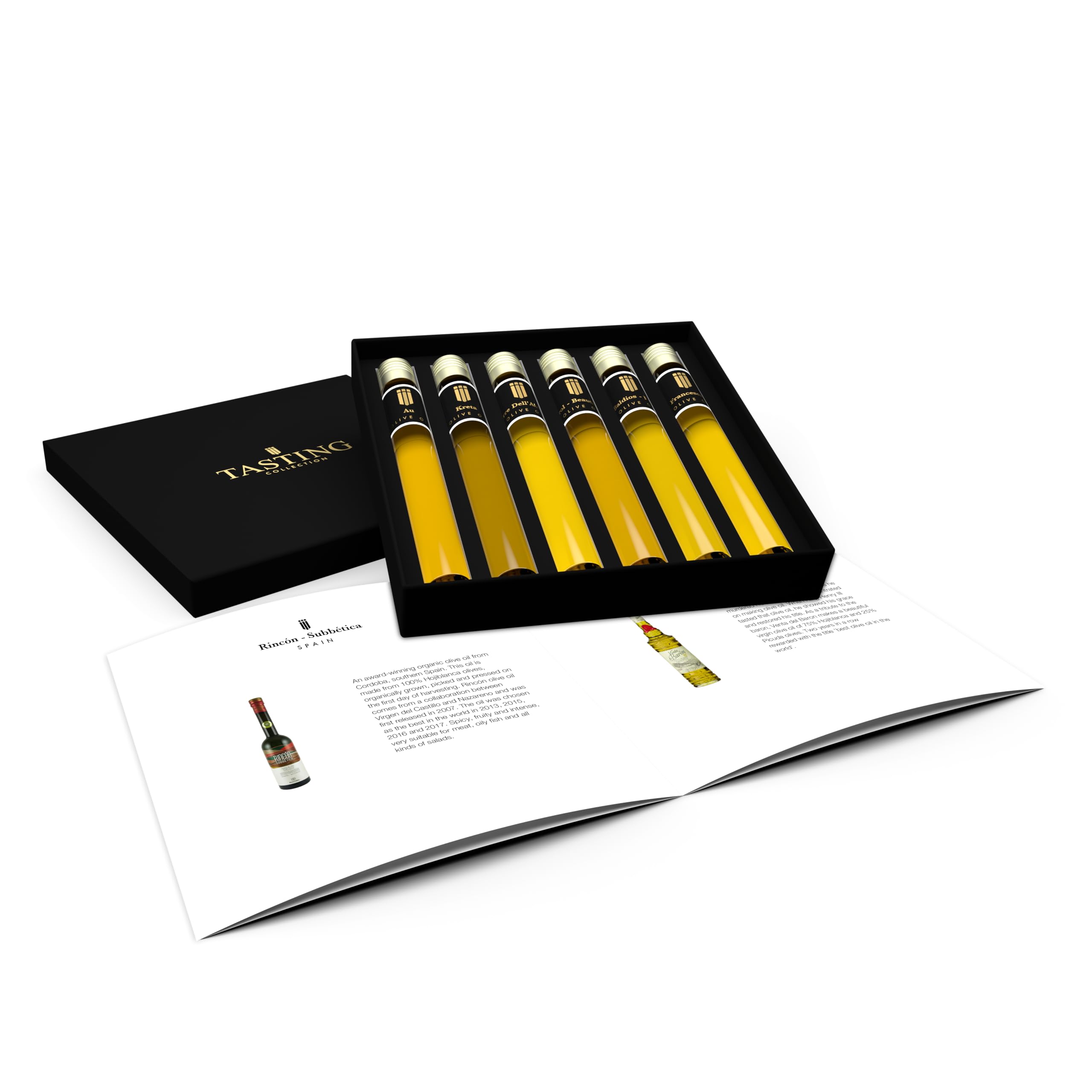 Olivenöl Tasting Probierset 6 Fläschchen Verkostung im Geschenkset, Satz 2