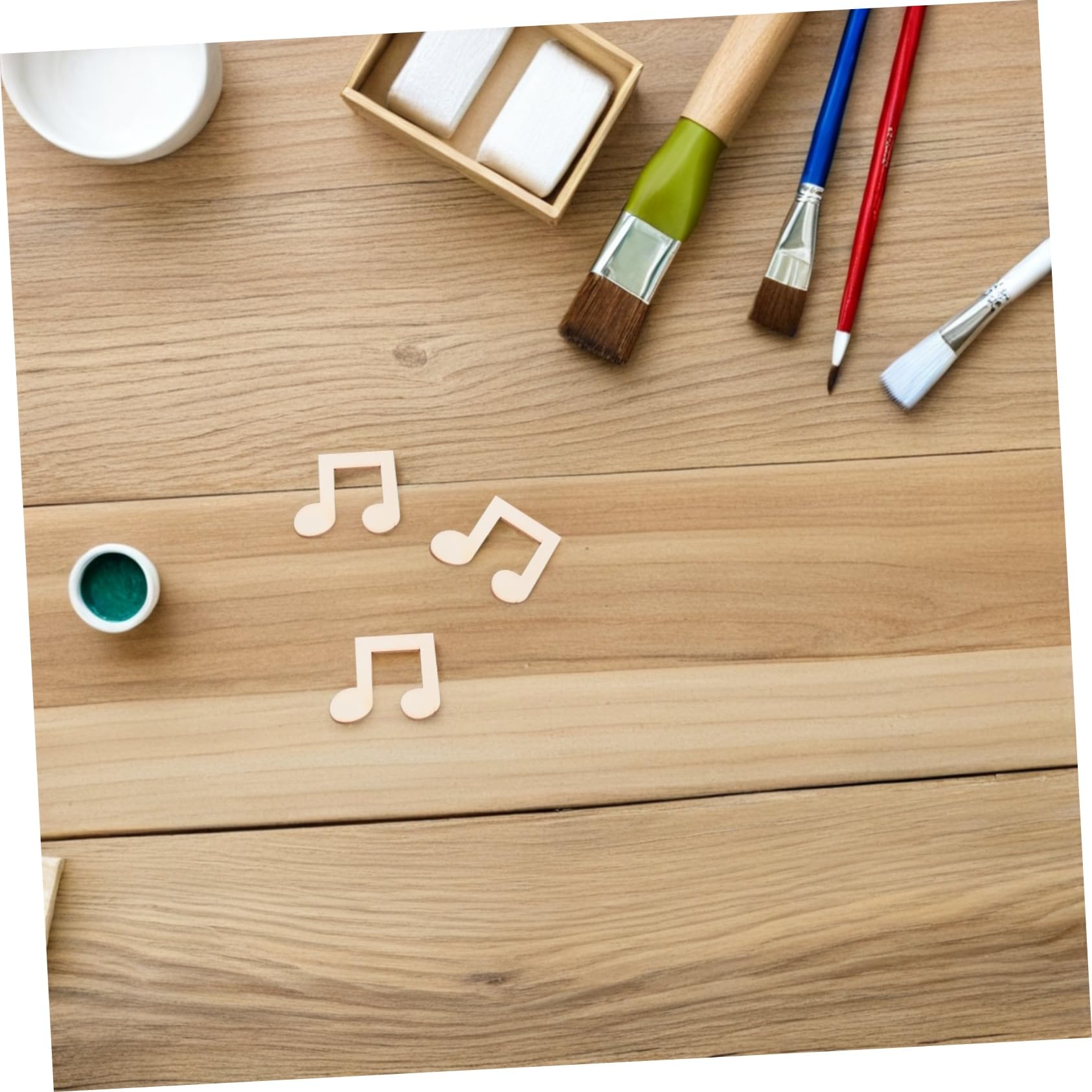 Cabilock 100piezas Notas Musicales De Madera Sin Terminar Piezas Para Manualidades Decoración De Madera Para Fiestas Recortes Para Proyectos De Suministros Para Fiestas Infantiles