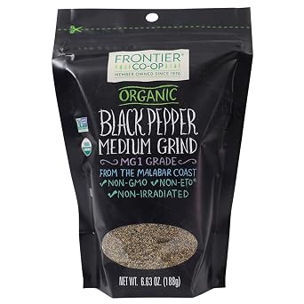 Frontier Co-op Organic Black Pepper Medium Grind 6.63oz
